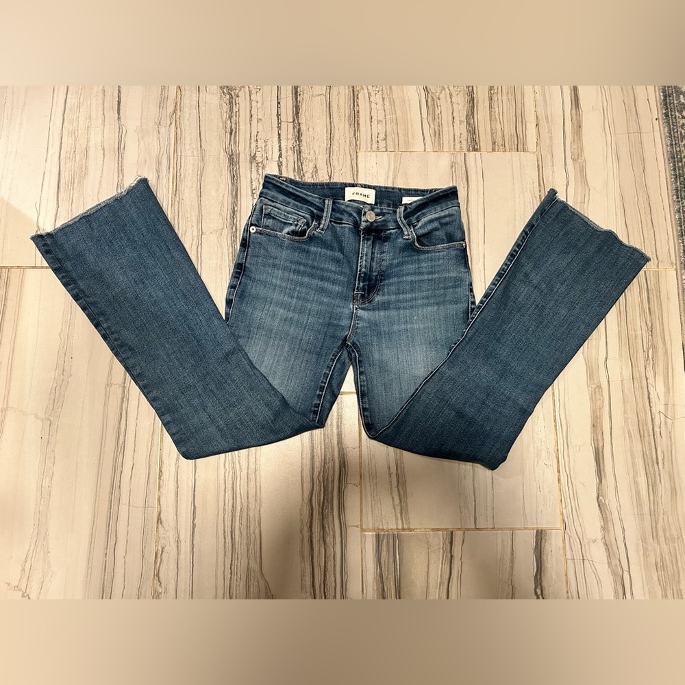 Frame Le Crop Mini Boot Stretch Jeans - Picture 8 of 16
